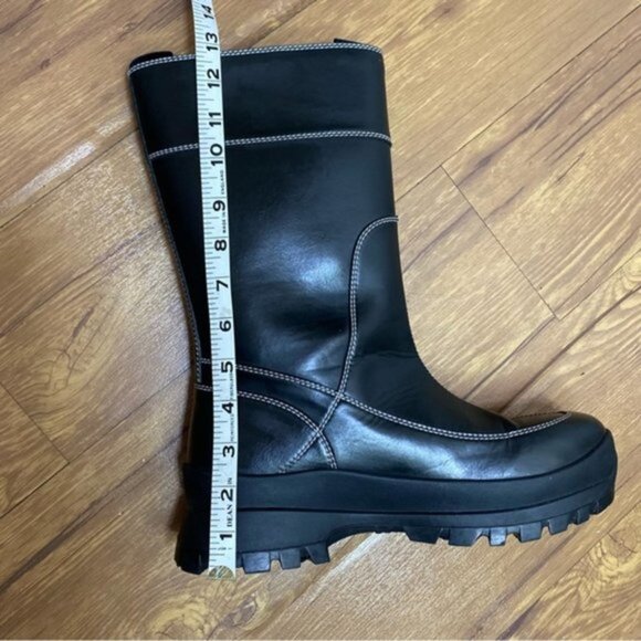 Stella Mccartney Trace Utility Vegan Leather Boot, in Black Women Size 40 - Picture 8 of 12